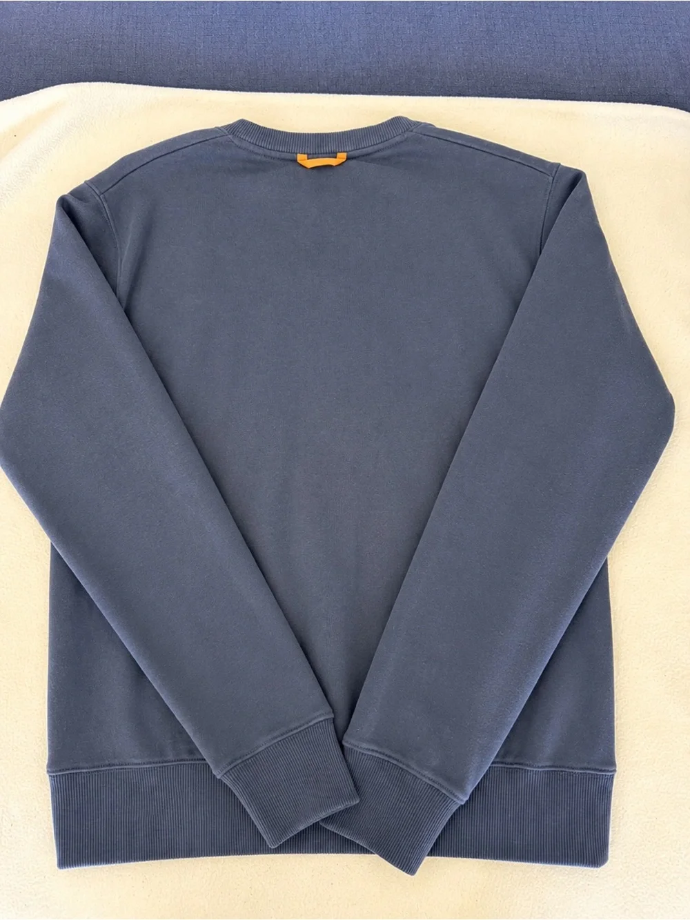 Coach Navy Crewneck Sweater with Embroidered Wolf Motif - Picture 2 of 7